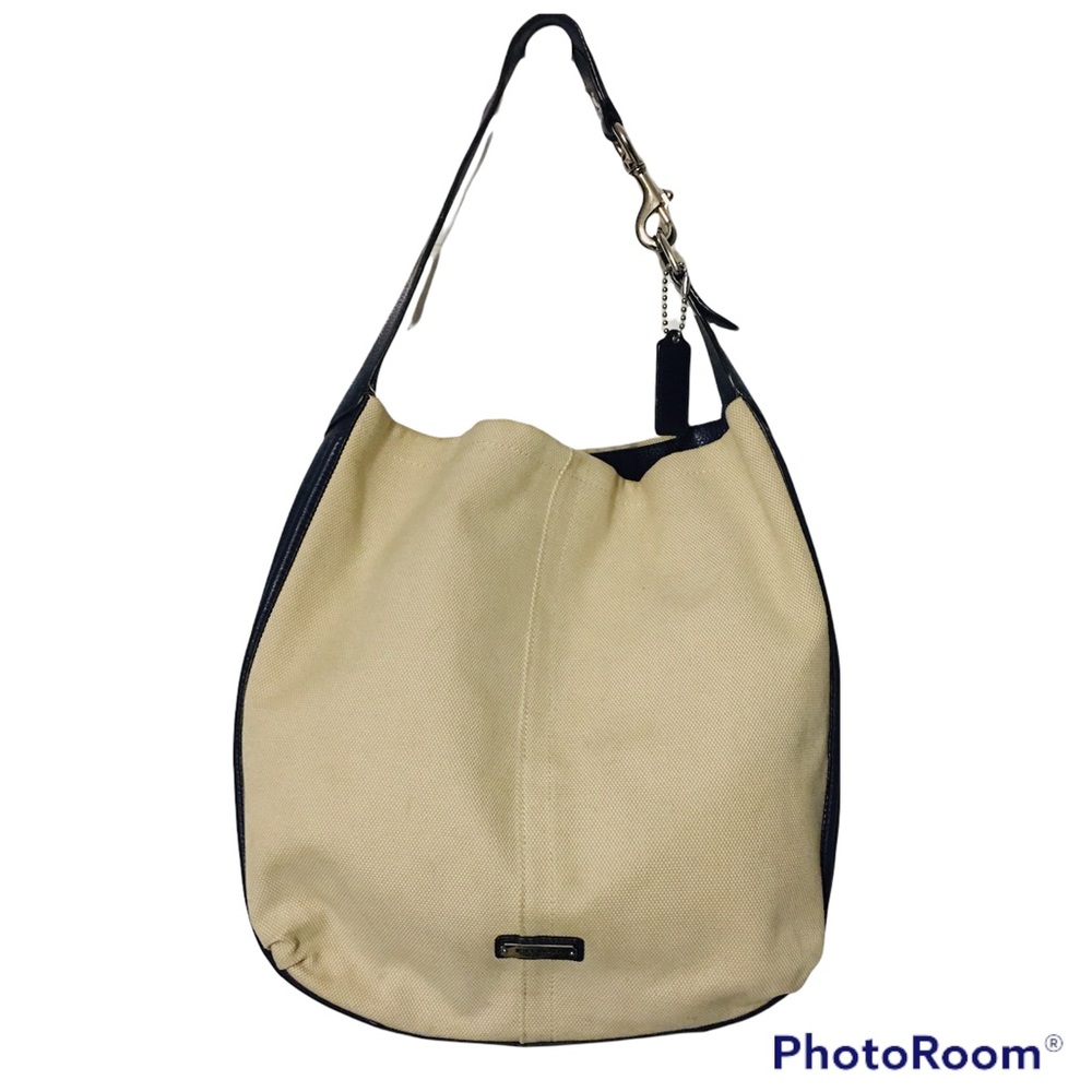 Coach F28911 Canvas Avery Hobo Cream Light Purple Bag